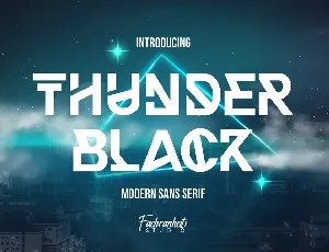 Thunder Black font