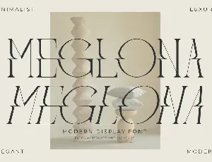 Meglona Display font