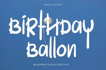 Birthday Ballon font