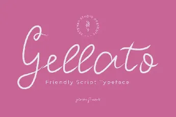 Gellato Script font