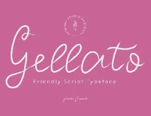 Gellato Script font