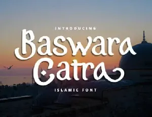 Baswara Catra Display font