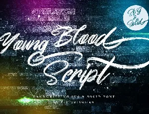 Young Blood Script font