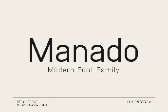 Manado font