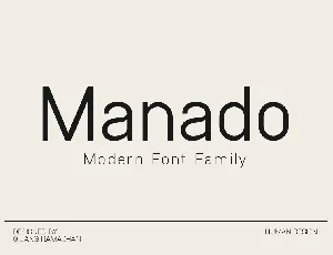 Manado font