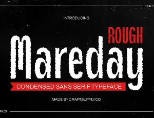 Mareday Rough font