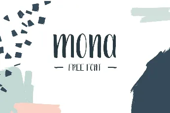 Mona Handdrawn Free font