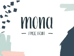 Mona Handdrawn Free font