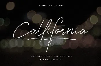 Callifornia font