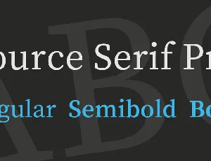 Source Serif Pro font