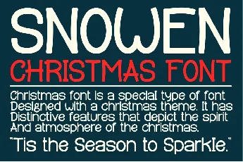 SNOWEN CHRISTMAS font