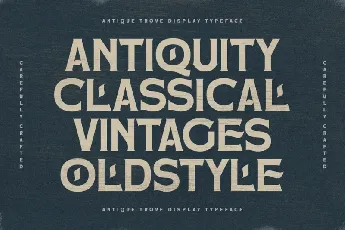 Antique Trove font