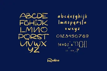 Reallova Brush font