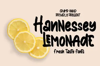 Hannessy Lemonade Display font