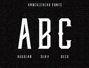 Knucklehead Typeface font