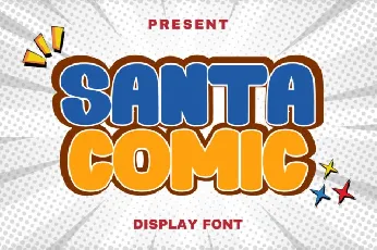 Santa Comic Display font