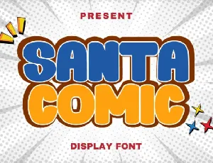 Santa Comic Display font