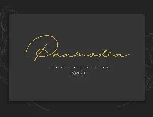 Pramodia font