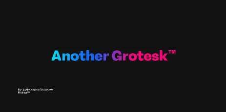 Another Grotesk font