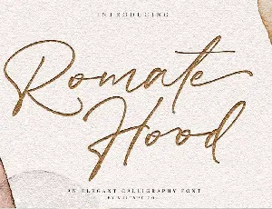 Romate Hood Script font