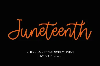 Juneteenth font