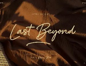 Last Beyond font