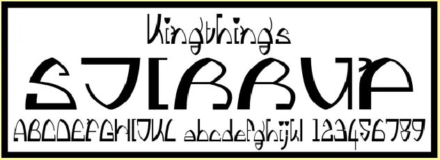 Kingthings Stirrup font