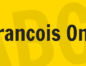 Francois One font