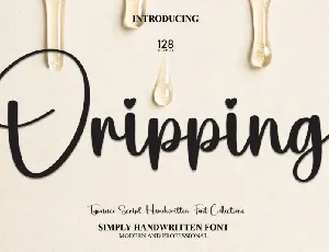 Dripping Script font