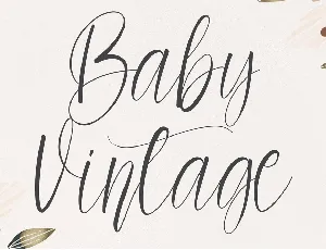 Baby Vintage font