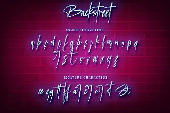 Backstreet Script font