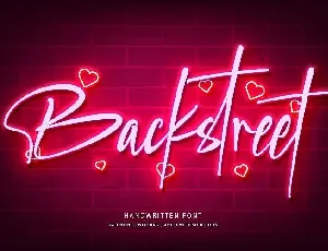 Backstreet Script font