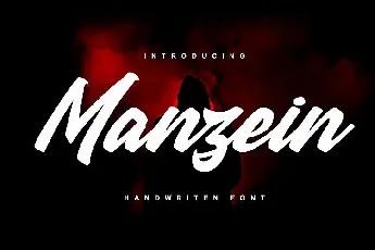 Manzein Script font