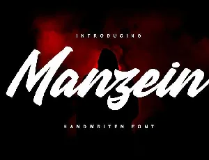 Manzein Script font