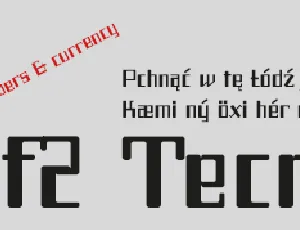 f2 Tecnocratica font