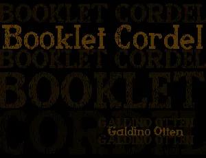 Booklet Cordel font