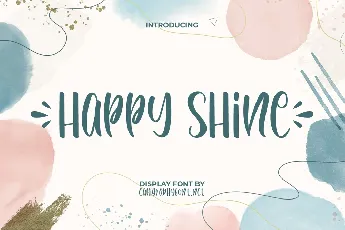 Happy Shine Demo font