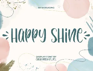 Happy Shine Demo font
