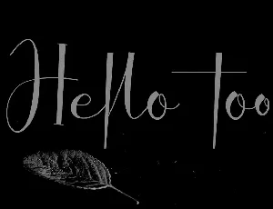 Hello Too font