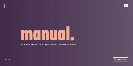 Manual font