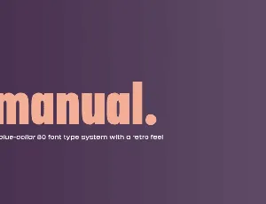 Manual font