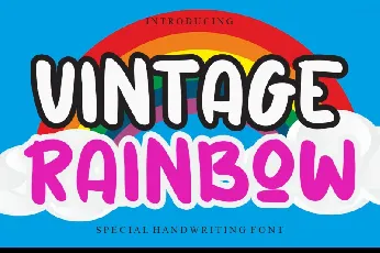 Vintage Rainbow font