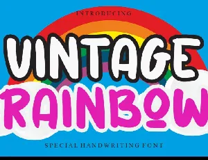 Vintage Rainbow font