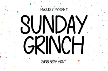 Sunday Grinch Display font