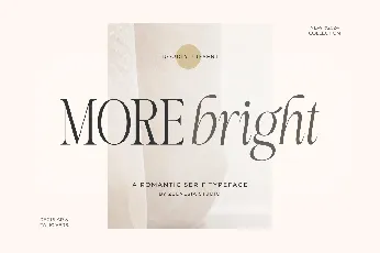 More Bright font