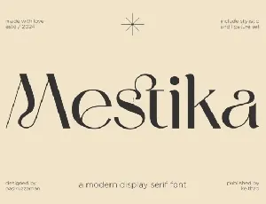 Mestika font