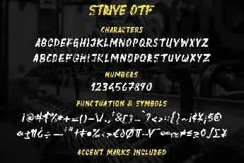 Strive font