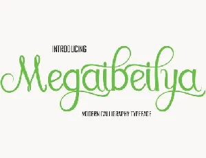 Megaibeilya Script Free font