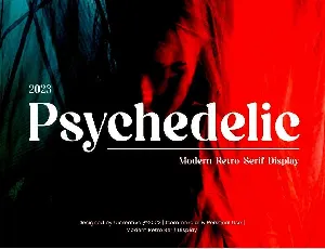 Psychedelic font