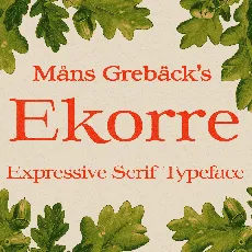 Ekorre PERSONAL USE ONLY font